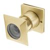 Solid Brass Square 28mm Door Peephole 220 Degree HD Optical Glass Lens Privacy Cover Heavy Duty Universal Fit for 42-54mm Door Thickness