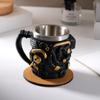 V12 Engine Design Stainless Steel Resin Coffee Cup Unique 3D Tea Mug For Car Enthusiasts For Home & Office