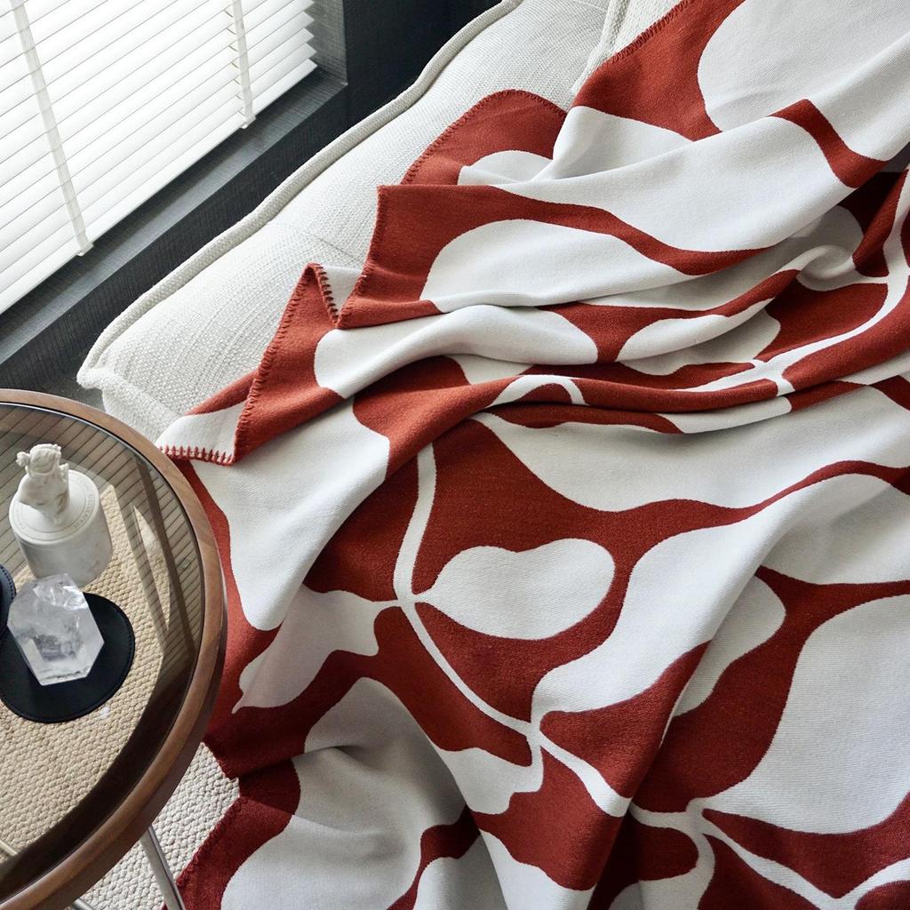 Pea Knitted Blanket, Sofa Blanket, Leisure Blanket, Homestay Decoration, 130x180cm