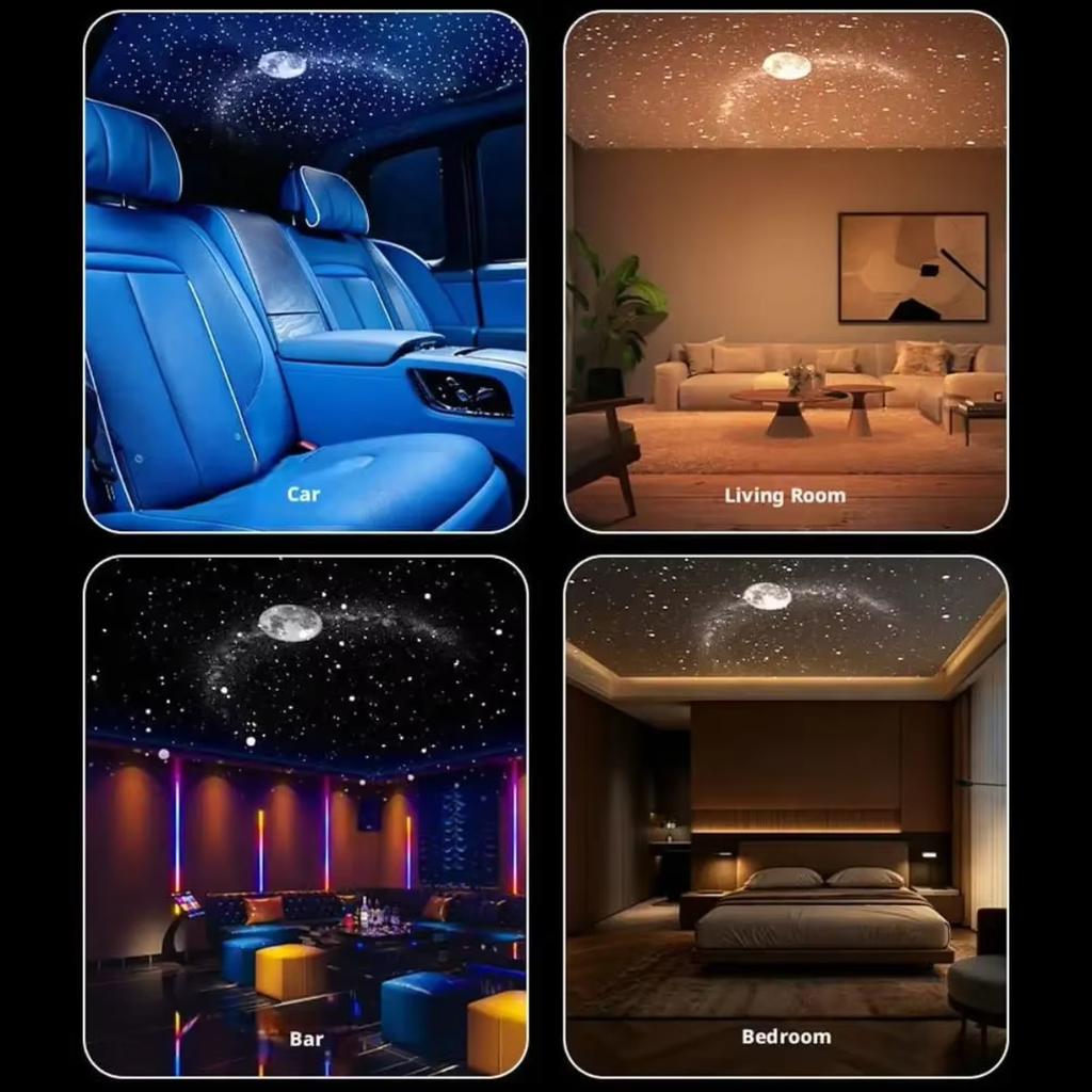 2 in 1 Galaxy Star Projector Lamp with HD Slides Portable USB Starry Sky Projector Night Light for Bedroom Car Ceiling Decor