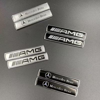 2026 New 2Pcs Metal Car Sticker Badge Auto Emblem Decal For Mercedes Benz AMG GLE GLS CLS GLC CLA GLA GLK ML C197 R231 W167 W247 W246 CLK