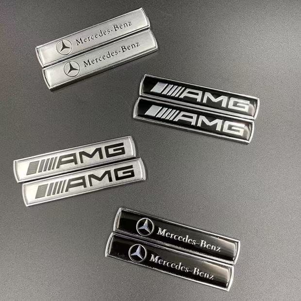 CRI12Pcs Metal Car Sticker Badge Auto Emblem Decal For Mercedes Benz AMG GLE GLS CLS GLC CLA GLA GLK ML C197 R231 W167 W247 W246 CLK