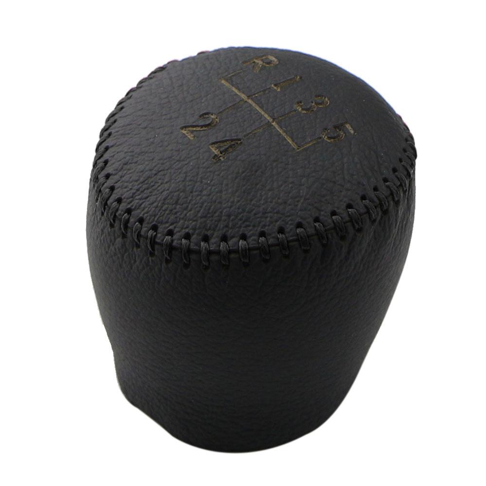 5 6-Gang-Schaltmanschetten aus Leder in Schwarz für Chevrolet Cruze Limousine Schrägheck 2009–2014. Schaltknaufabdeckung