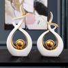 Ceramic Vase Statue Home Decor Modern Art White Pottery Crafts Ornaments Living Room Furniture Home Accessories Decoration Gifts