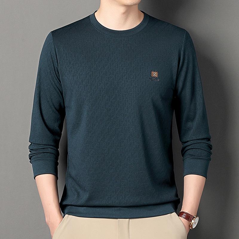 Fashion Casual Printed Middle-Aged & Young Men s Topt Comfortable M