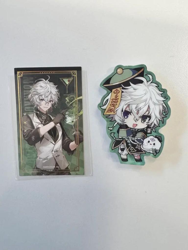 NIJISANJI Shigeru Murakumo 2nd Anniversary Acrylic Block Animate Cafe Used