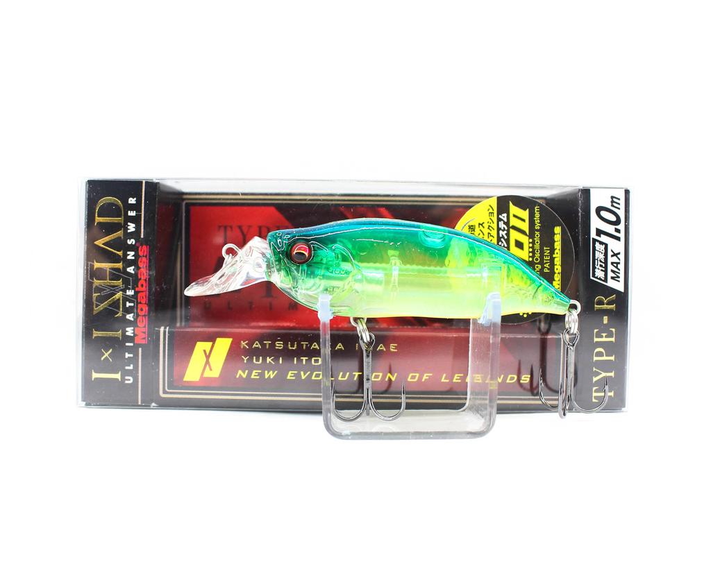 Megabass I X I Shad Type-R 1m 57 mm 1/4 oz Floating Lure Chart (0753)