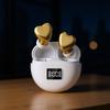 Lovely Heart Shape Wireless Earphones Earbuds With Modern Wireless Headphones And Comfortable Fit For Daily Use TE-I3