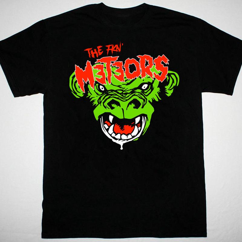 Hot New The Meteors Band 2025 Black TShirt Tee All Sizes S5xl 2f380