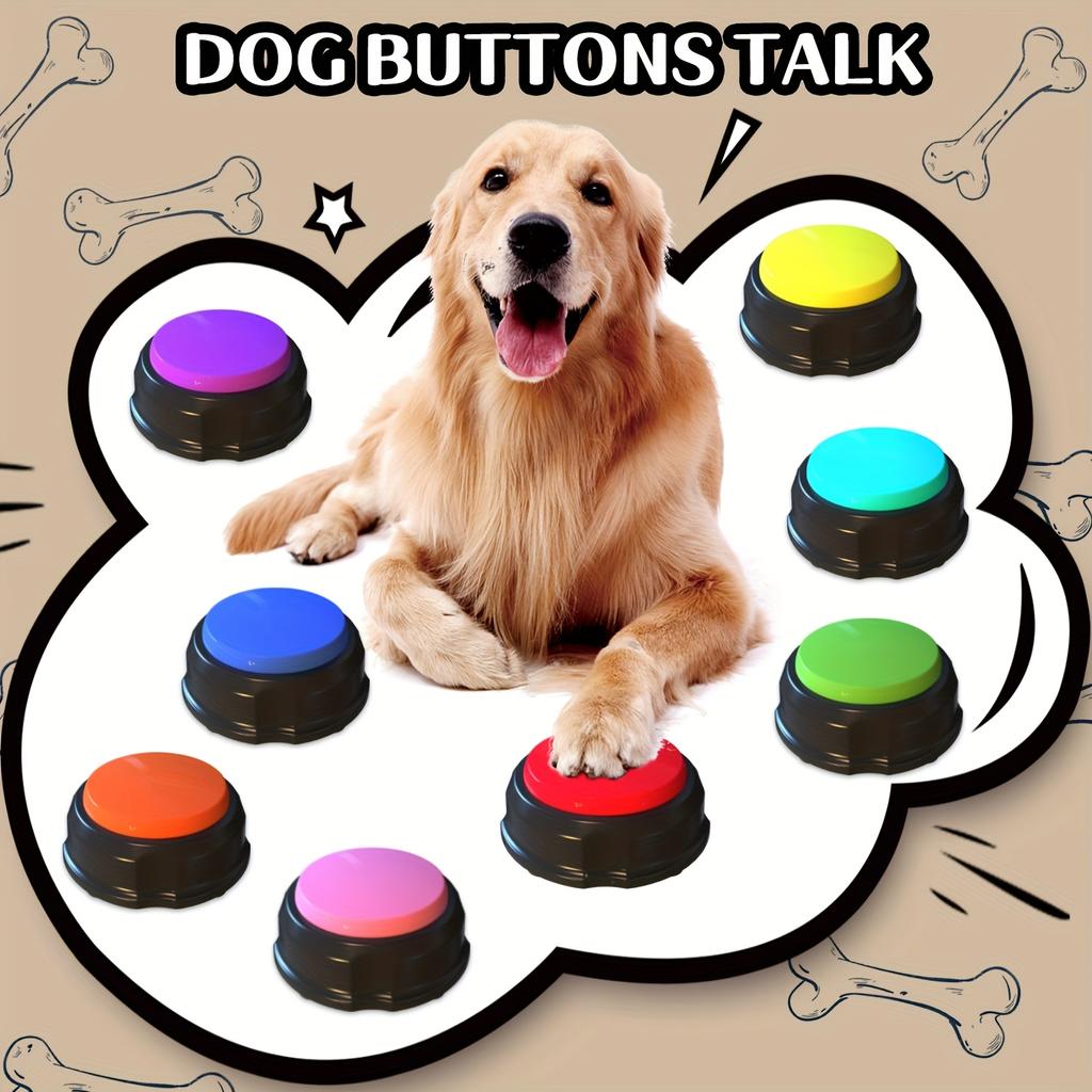 1Pc Pet Button Box Recordable Talking Button Cat Voice Recorder Talking Toy for Pet Communication Training Tool Squeeze Box Dog