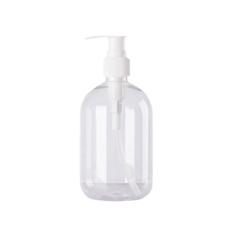 Transparent PET Press Pump Dispenser Bottle