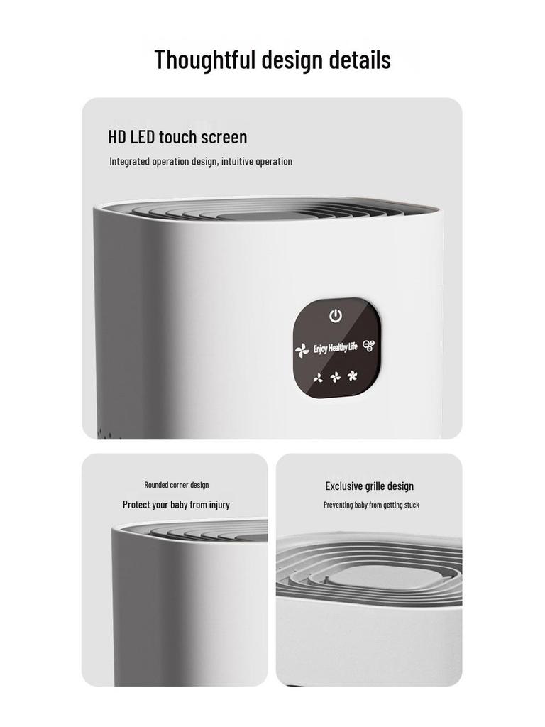 Negative Ion Air Purifier for Home and Office – Removes Formaldehyde, Smoke, Odors, and Dust