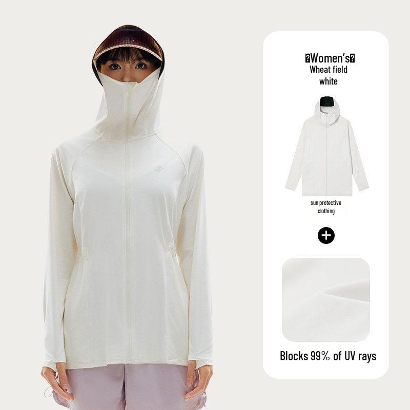 Tantuo Women s Lightweight UPF100+ Sun Protection Mid-Length Jacket - Breathable, Cooling, Anti-UV Ice Silk. M