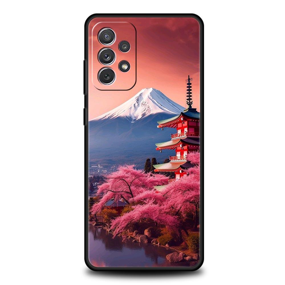 Japanese Anime Landscape Art Case for Samsung A51 A71 A21S A12 A11 A15 A25 A31 A41 A23 A33 A53 A73 A05S A13 5G A35 A55 Cover