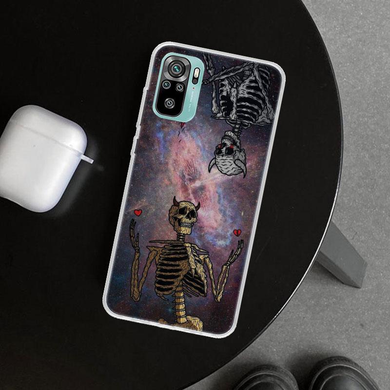 Anatomy Skeleton Heart Lovey Kiss Phone Case Cover for Xiaomi Redmi Note 15 14 13 12 11 Pro Plus 14S 12S 11S 11T 11E 10S 10 Cust
