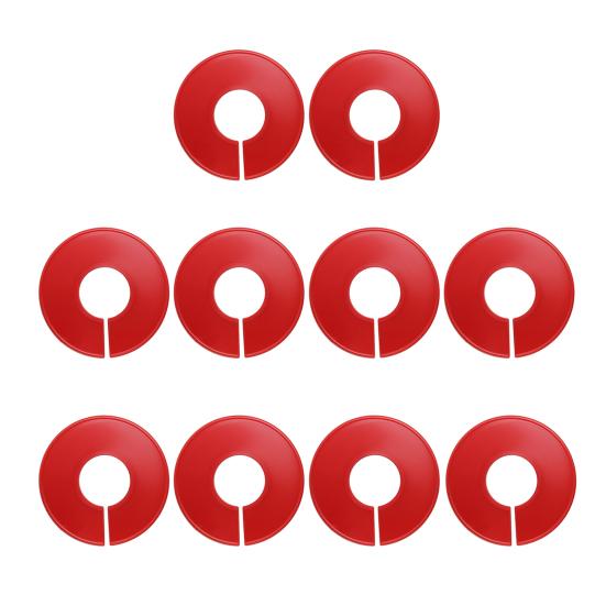 10Pcs Closet Divider Reusable Smooth Surface Plastic Round Clothing Size Hanger Dividers Household Supplies
