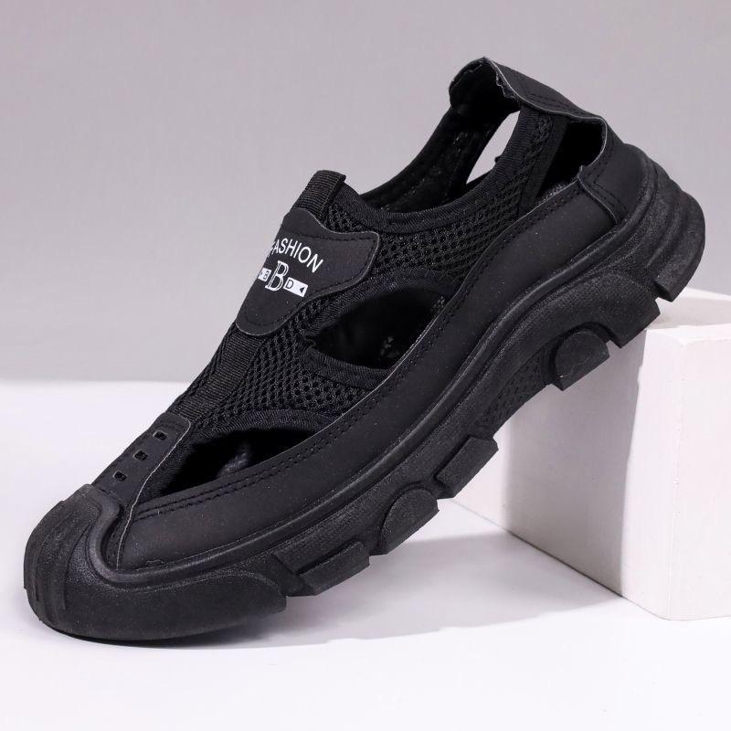 

Breathable driving hole shoes summer mesh bag head hollow outdoor middle-aged casual versatile old Beijing non-slip sandals 38