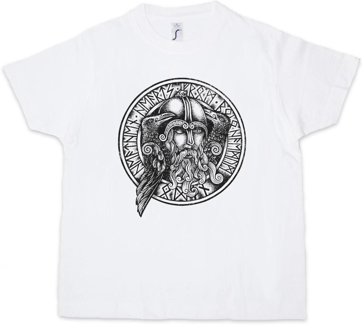 ODHIN II Kids Boys T-Shirt Hugin and Munin Ravens Odin Thor Loki Midgard 150