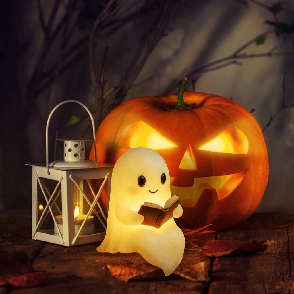 Cute Ghost, Reading Lamp Ghost, Reading Night Light Halloween