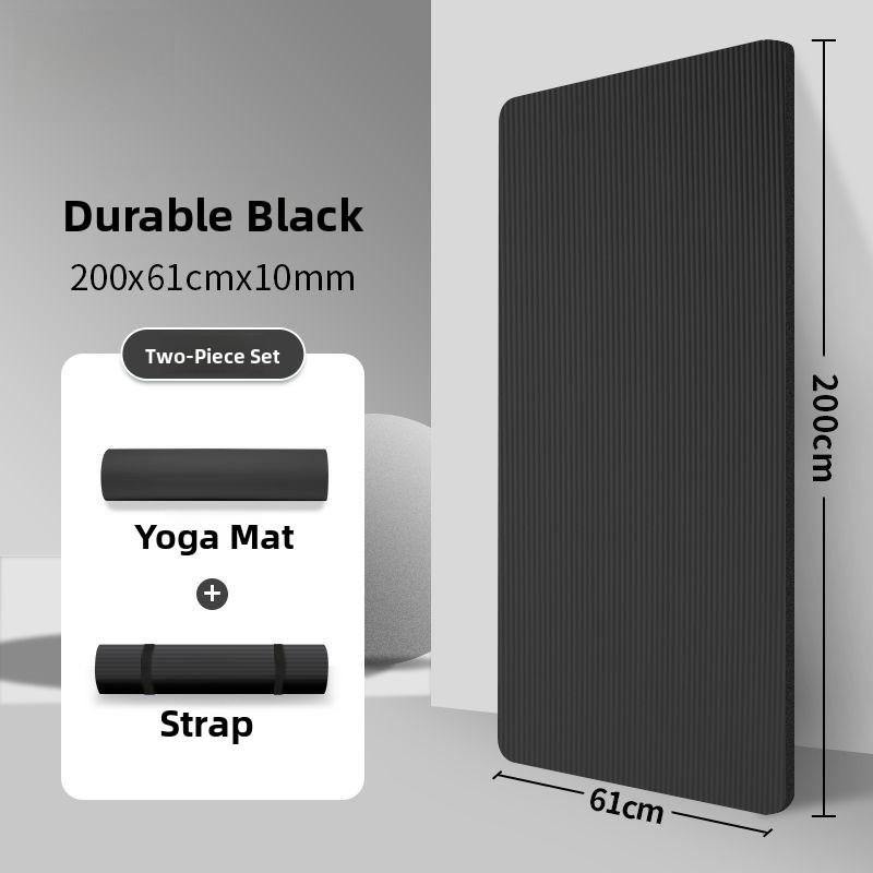 

Men s Thickened 20mm Yoga Mat Non-Slip Fitness Exercise Home Use Mat Pure Color Natural Rubber Material Sport Yoga Mat 50 mm