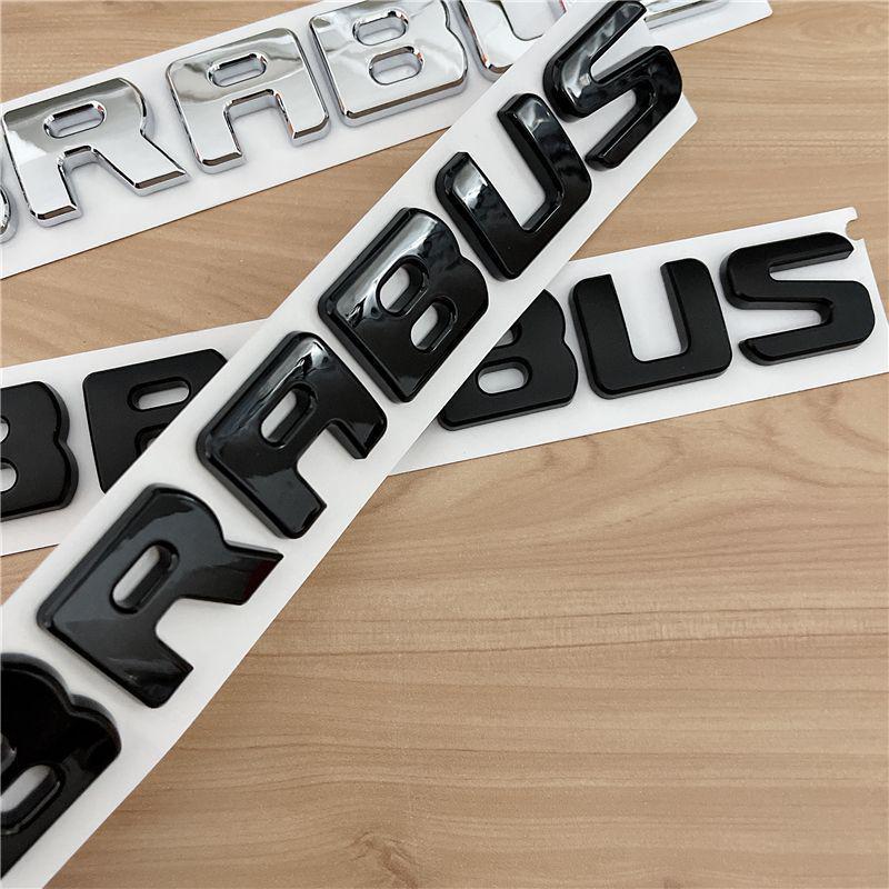 Schwarzes Brabus Schriftzug Logo Emblem für Mercedes G, E, C, S-Klasse