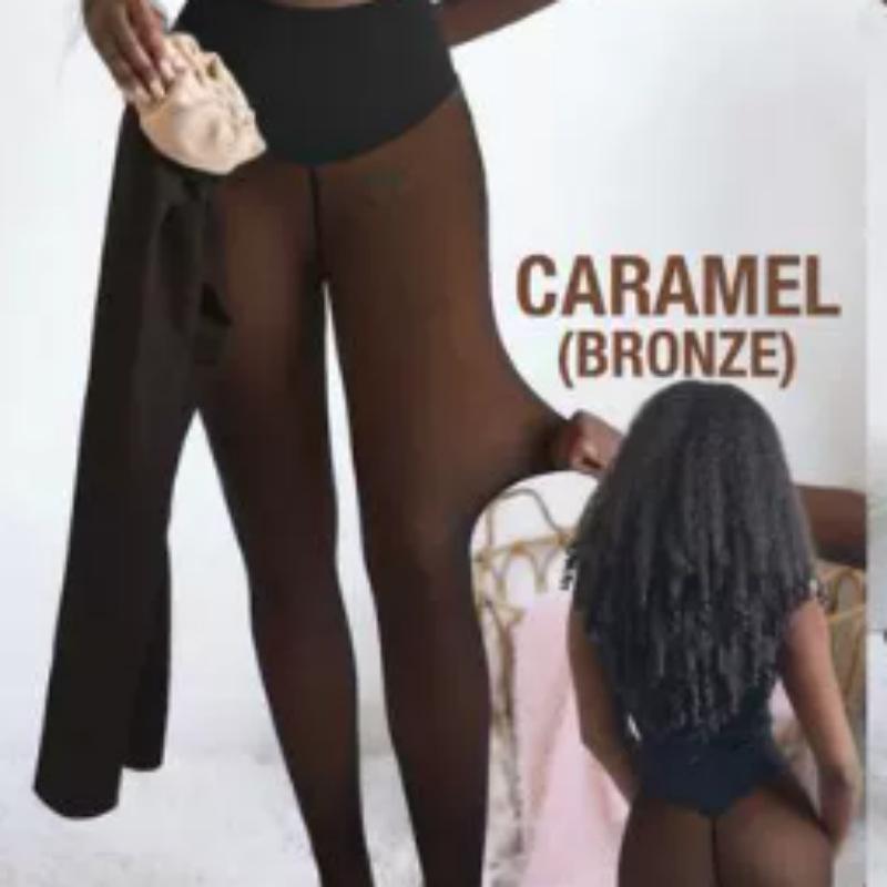Transparent Leggings, European and American Plus One Size Tight Fit with Fleece One-piece Crotch Pantyhose