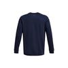 Under Armour Letter Print Crew Neck Long Sleeve T-Shirt Men Tops Navy-Blue 1379576-410