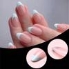 120 Pcs Press On Nails French Tip False Nails Almond Full Cover Stick on Nails Artificial Fingernails Manicures Supplies
