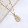 Simple Money Bag Pendant Necklaces for Women Fashion Zirconia Necklace Wedding Party Jewelry Accessories