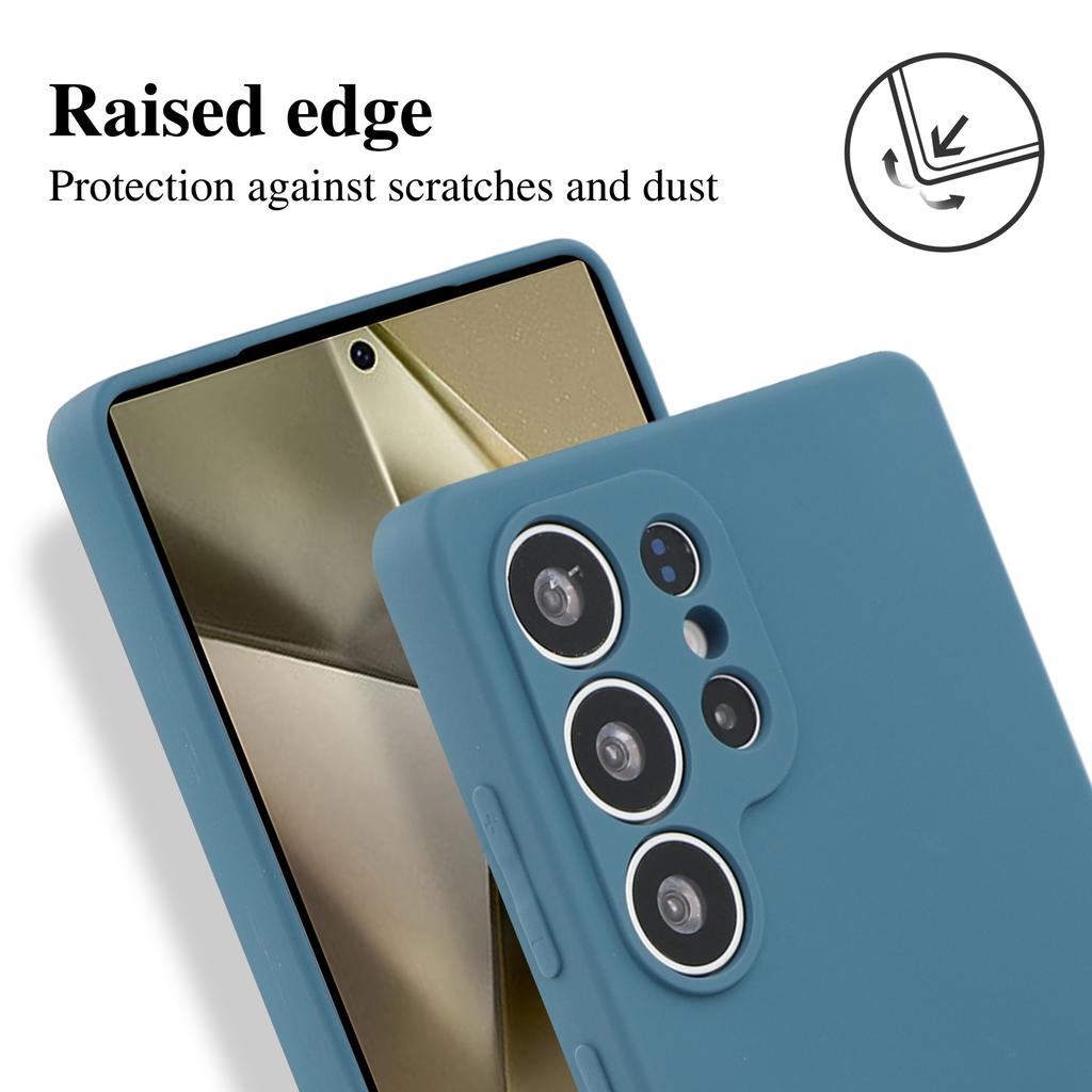 Etui na Samsung Galaxy S25 Ultra, Tylna część z TPU, Miękkie, Odporne na zarysowania, Wyściółka z włókna, Pokrowiec na telefon