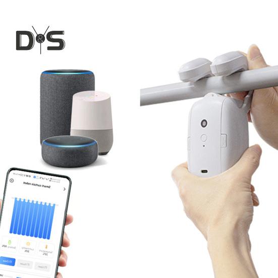 Smart Automatic Curtain Opener with Light Sensor High-Performance Motor Voice Control Universal Simple Installation Curtain Opener