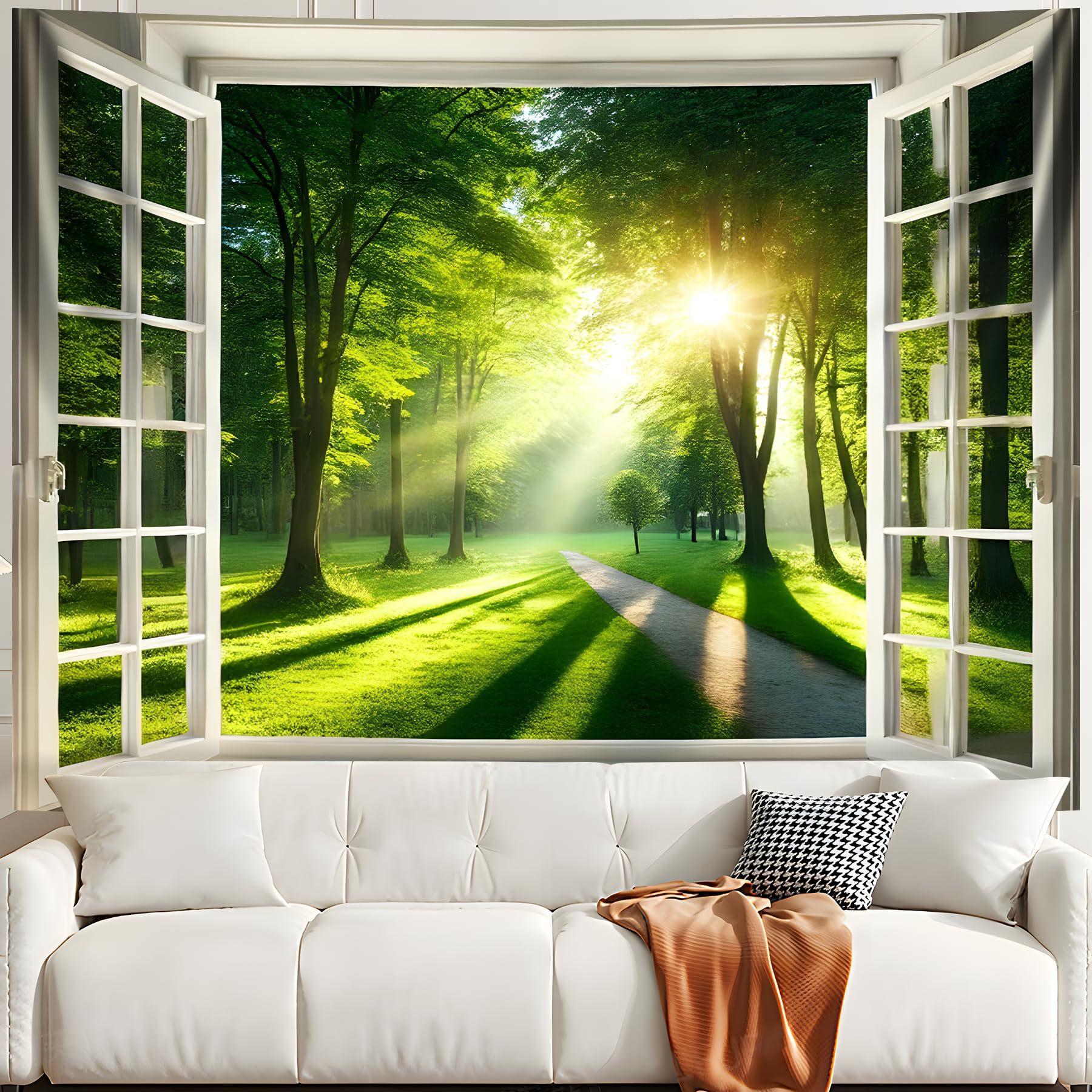 Forest Trees tapestry 75x100 чёрный