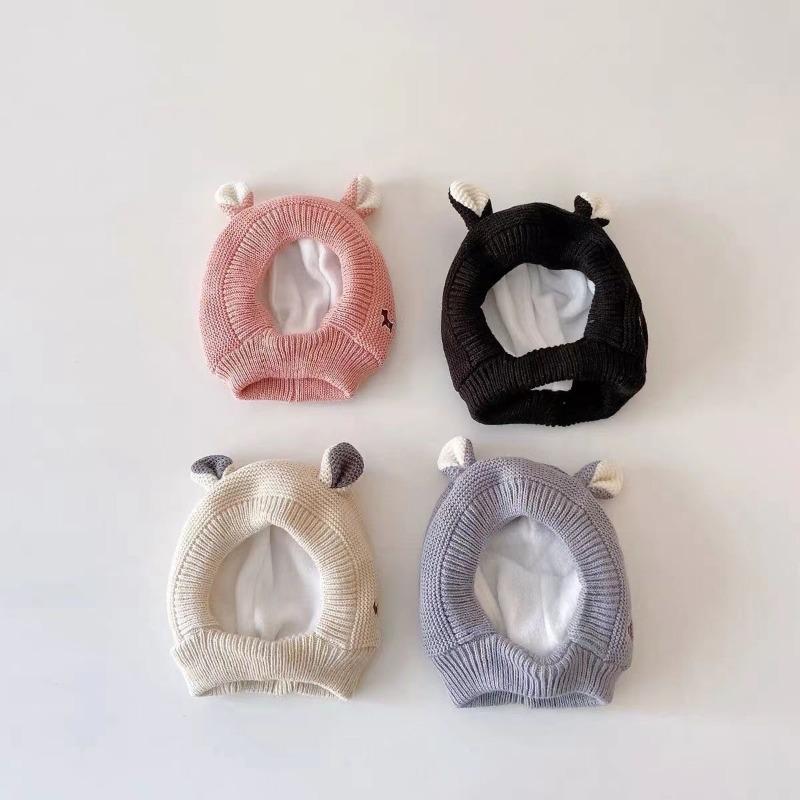 Baby Hats Autumn and Winter Boys and Girls Windproof and Warm Infant Ear Hats Baby Wool Children's Hats