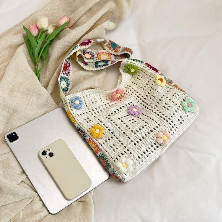 Böhmische gewebte Tasche Einzel Schulter Diagonal Rucksack