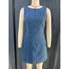 Denim dress magic spinning autumn three color long zipper European and American JEANS autumn solid color thin