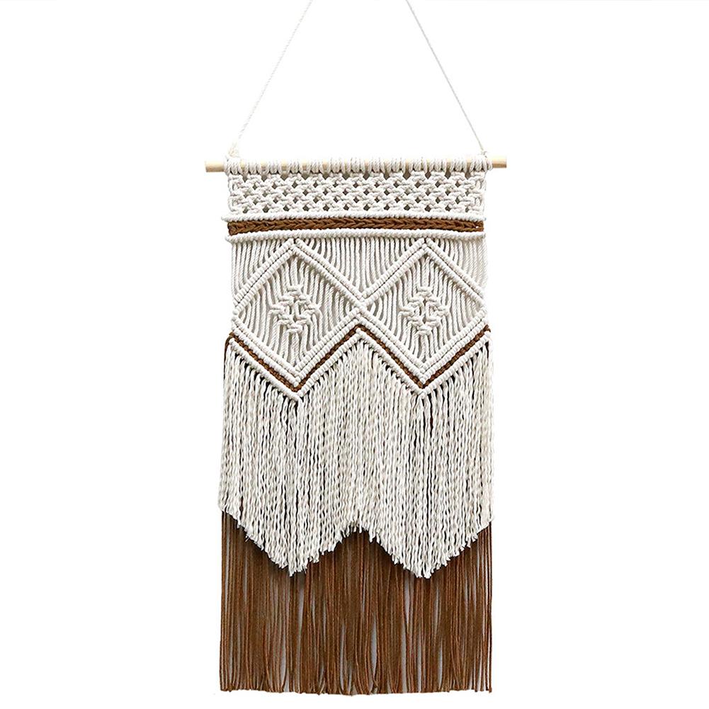 

Bohemian Wall Hanging Tapestry Macrame Wall Decor Dream Catchers Handmade Craft For Bedroom Living Room Decor D40 x 70cm beige40 x 70cm
