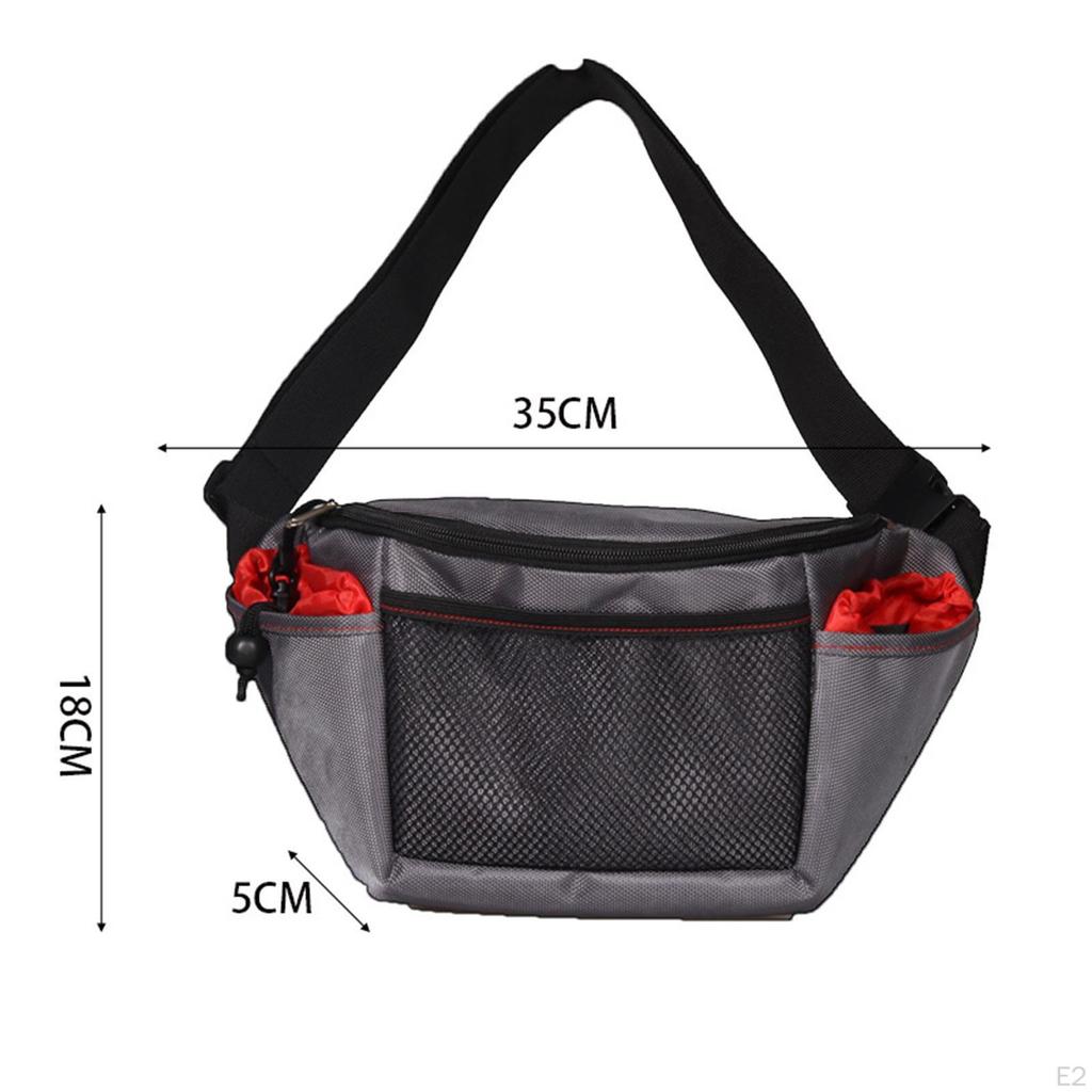 Dog Treat Pouch Pet Training Bag Zipper with Waist Belt Clip Container Fanny Pack Adjustable for