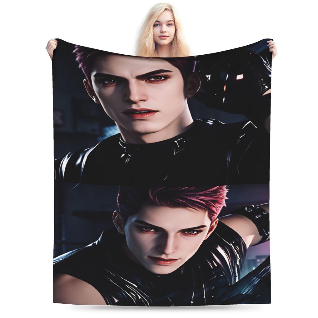 Valko Blanket Comfortable Love And Deepspace Throw Blanket Winter Adults Home Decor Travel Office Bedspread