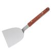 Stainless Steel Pancake Turner Wooden Handle Teppanyaki Spatula Flipper Barbecue Spatula  Griddle