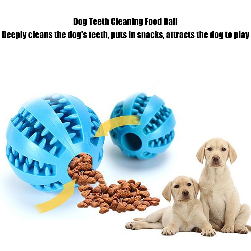 NEW Dog Ball Toys For Small Dogs Interactive Elasticity Puppy Chew Toy Tooth Cleaning Rubber Food Ball Toy Pet Stuff Accessories