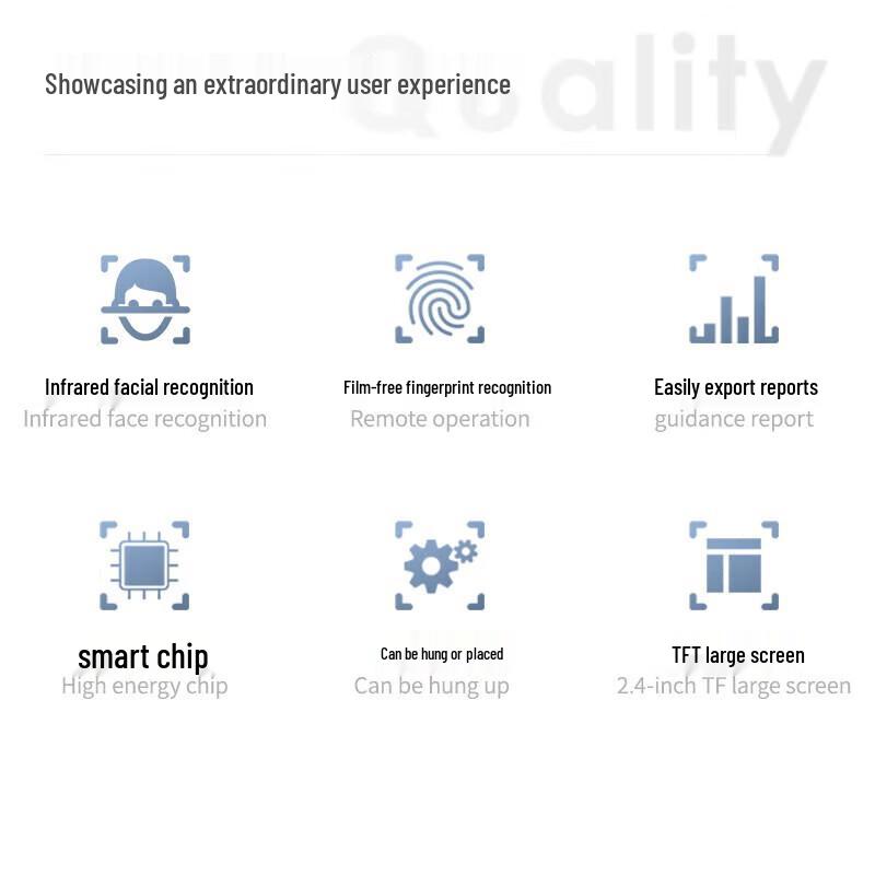 Deli 13888S Fingerprint Facial Recognition Time Attendance Machine CN plug (adapter included)