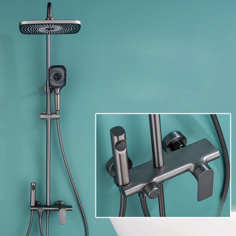 TLXT 4-Function Copper Shower Set with Handheld Spray Gun
