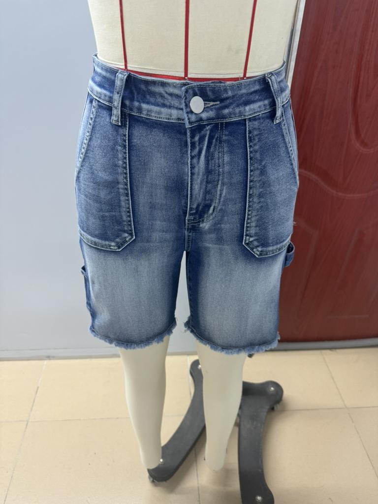Women's Denim Classic Versatile High Waist Fashionable Shorts