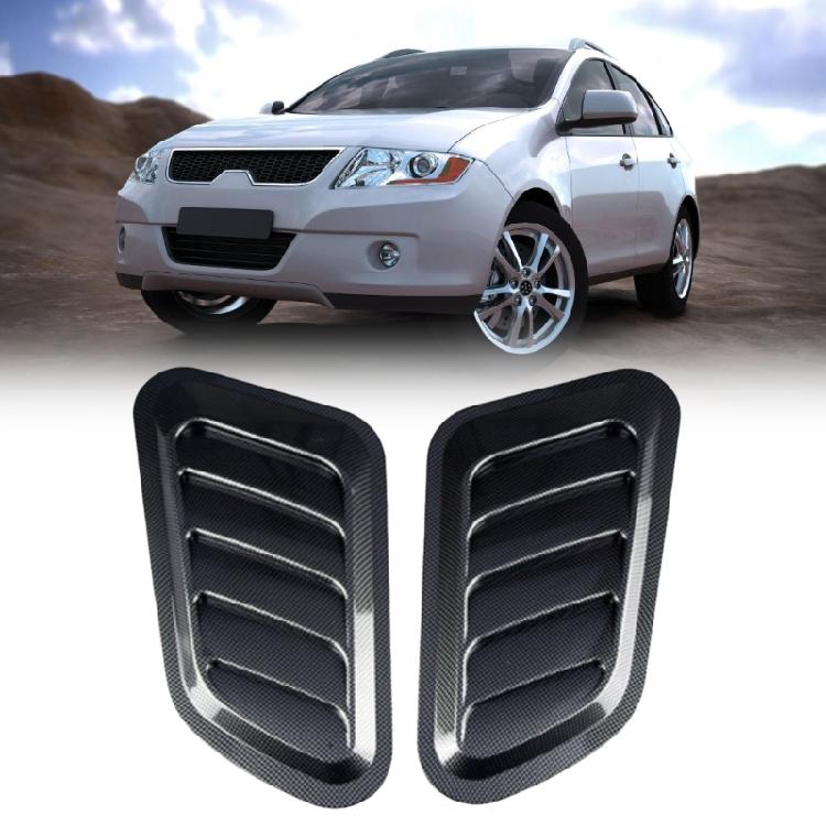 2-pack ABS Dekorativa Bilhuvsventiler Luftintagsskydd Lämpliga för Minskning av Vindhastighet och Förbättring av Fordonsbalans