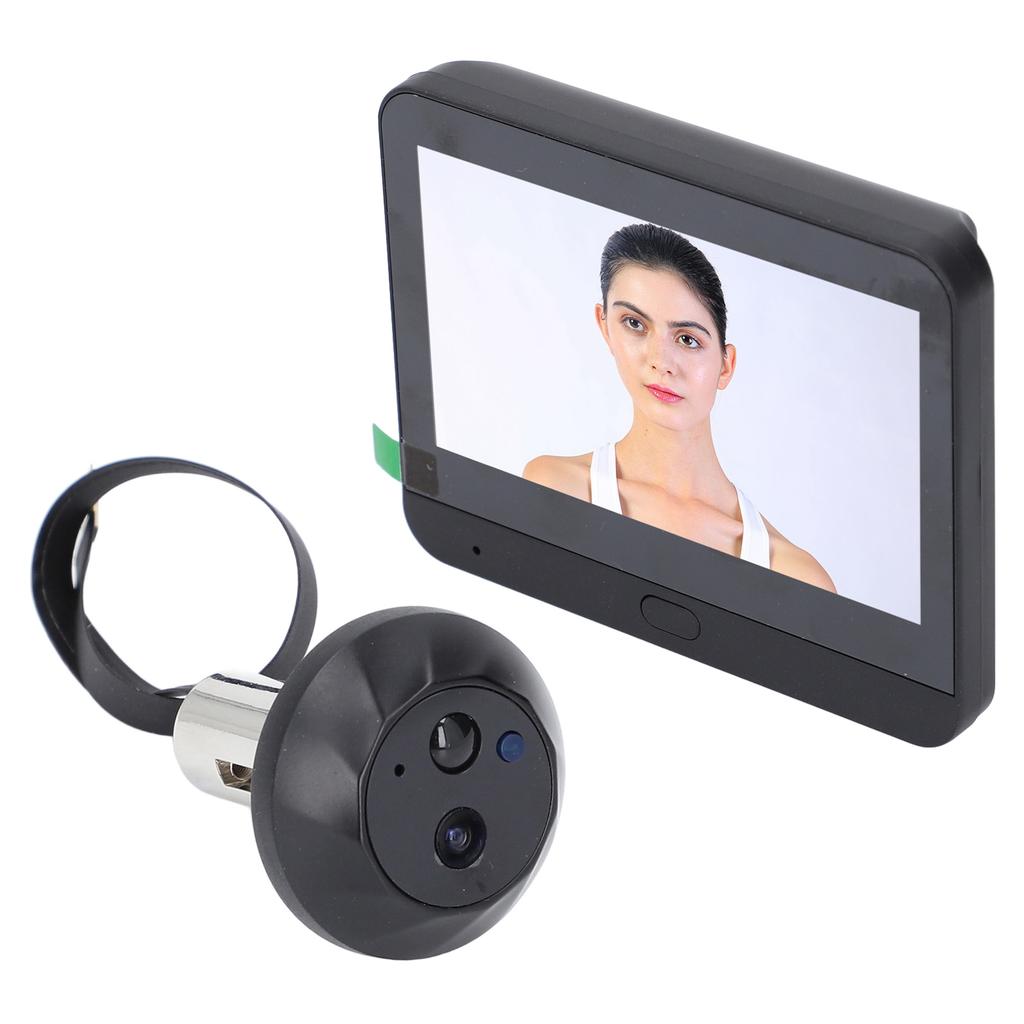 Smart Video Doorbell Set 1080P WIFI 2 Way Intercom 4.3in Color Screen 120 degrees  Wide Angle Night Vision