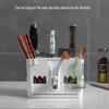 Wall-Mounted Multi-Functional Chopstick Holder with Suction Cup