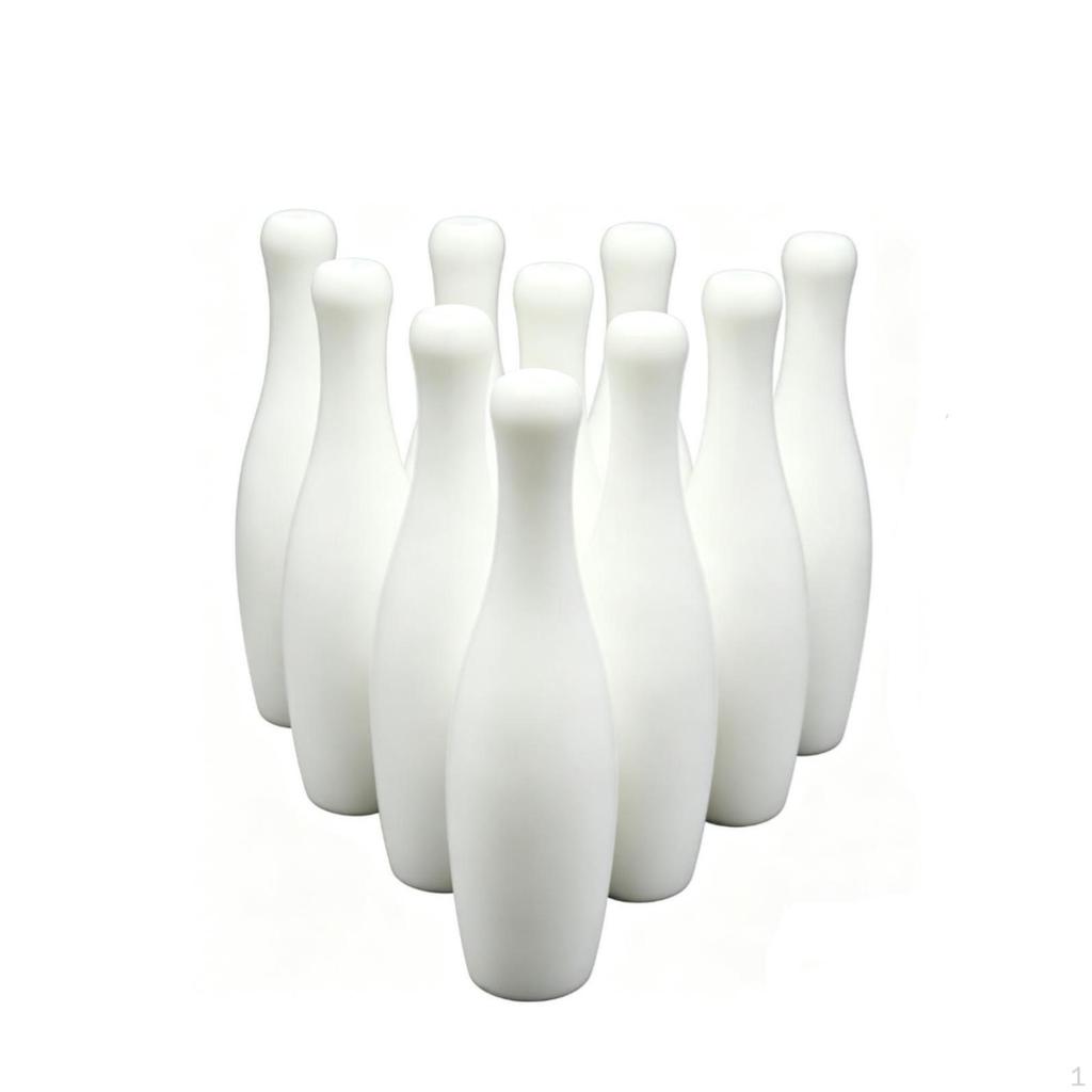 10 Pieces Mini Bowling Pin Indoor Miniature Game for Kids, Young Children,