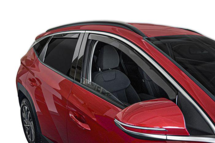 Déflecteurs d'air - SCOUTT - Hyundai Tucson 4 - Fumé - Acrylique renforcé - Installation facile