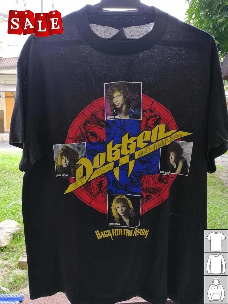New 1987 Dokken Back for the Attack Tour Christmas Gift S-5XL Shirt SN82 Unisex T-Shirt S