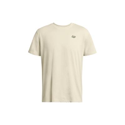 Camiseta de Manga Corta Estampada de Cuello Redondo de Corte Holgado para Hombre Tops Caqui 1384194-273